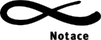 Infinity symbol with 'Notace' text below