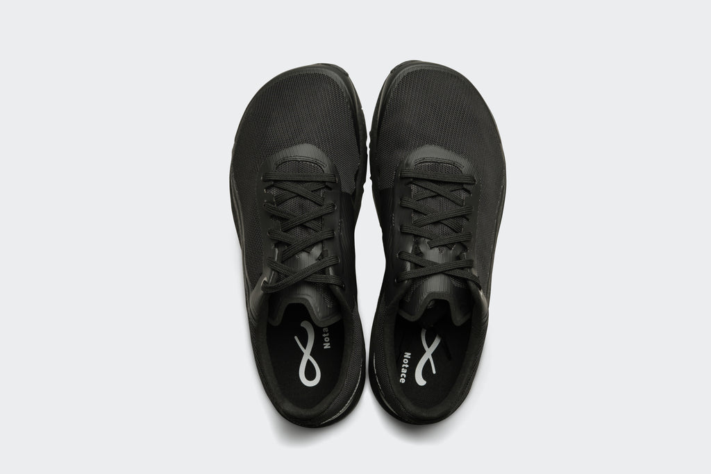 T1 All Black Trail Shoe Top